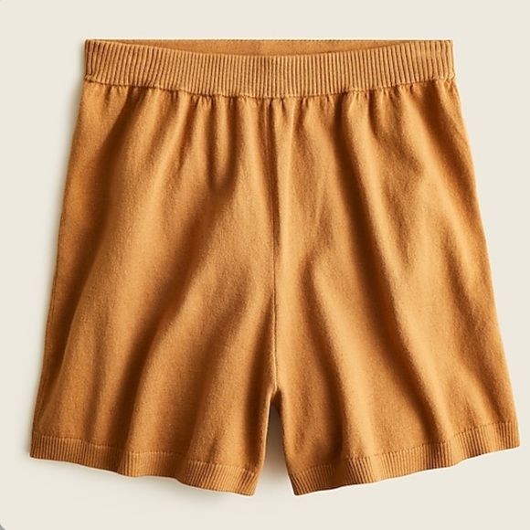 High-waisted cotton-cashmere sweater short - Picture 1 of 3